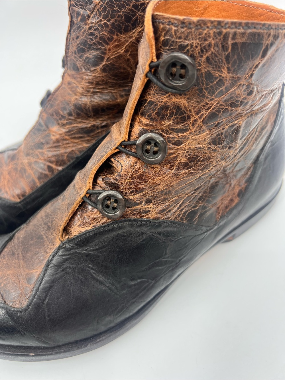 Cydwoq Measure boots Two-Tone Brown and Black Leather 6.5 - Picture 11 of 14